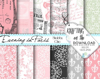 paris paper pack fashion paper pac shabby chic paris paper pack digital papers wedding vintage digital paper pack eiffel tower vintage lace