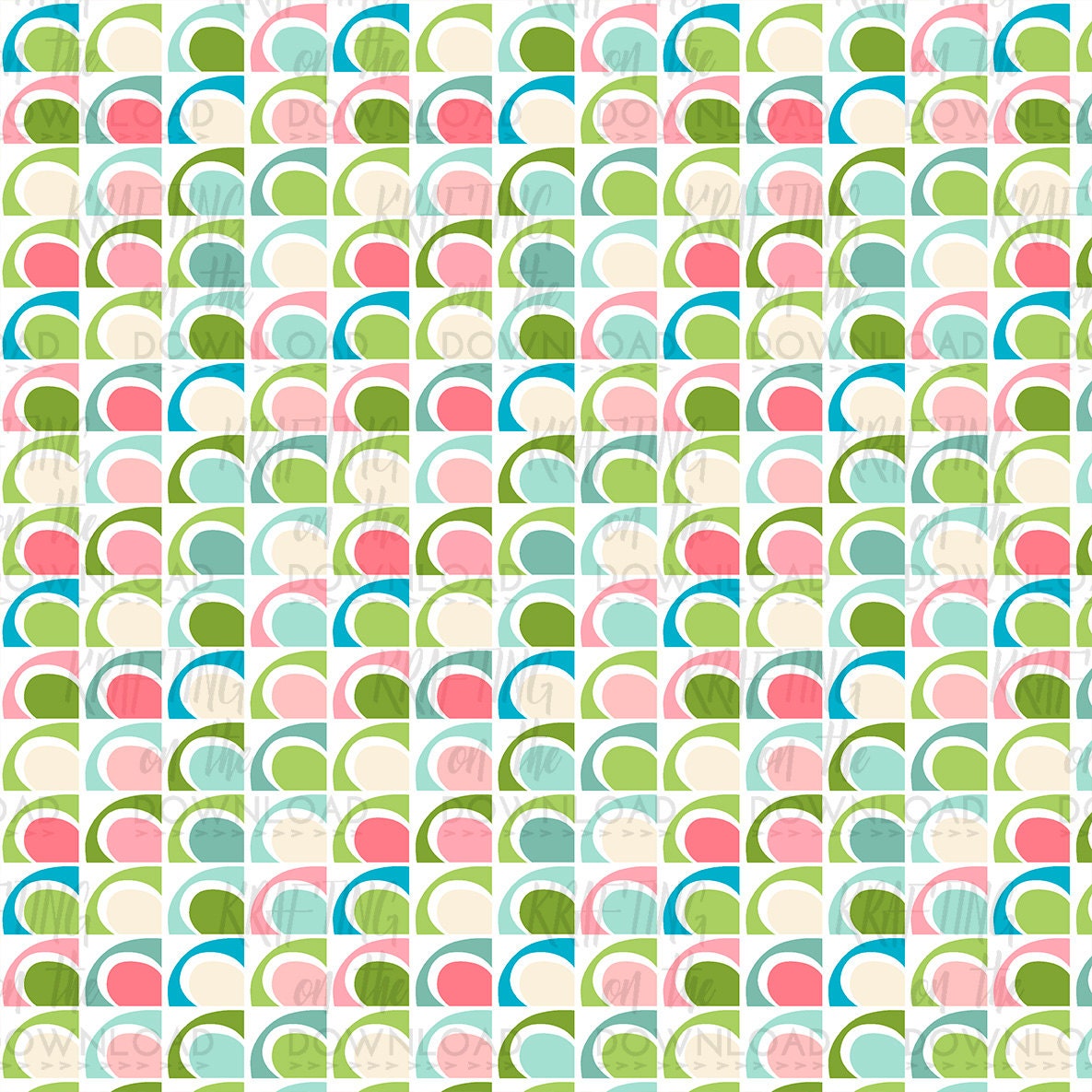 Shabby Chic Floral Digital Paper Pack Pink and Mint Blush Pink Pastel ...