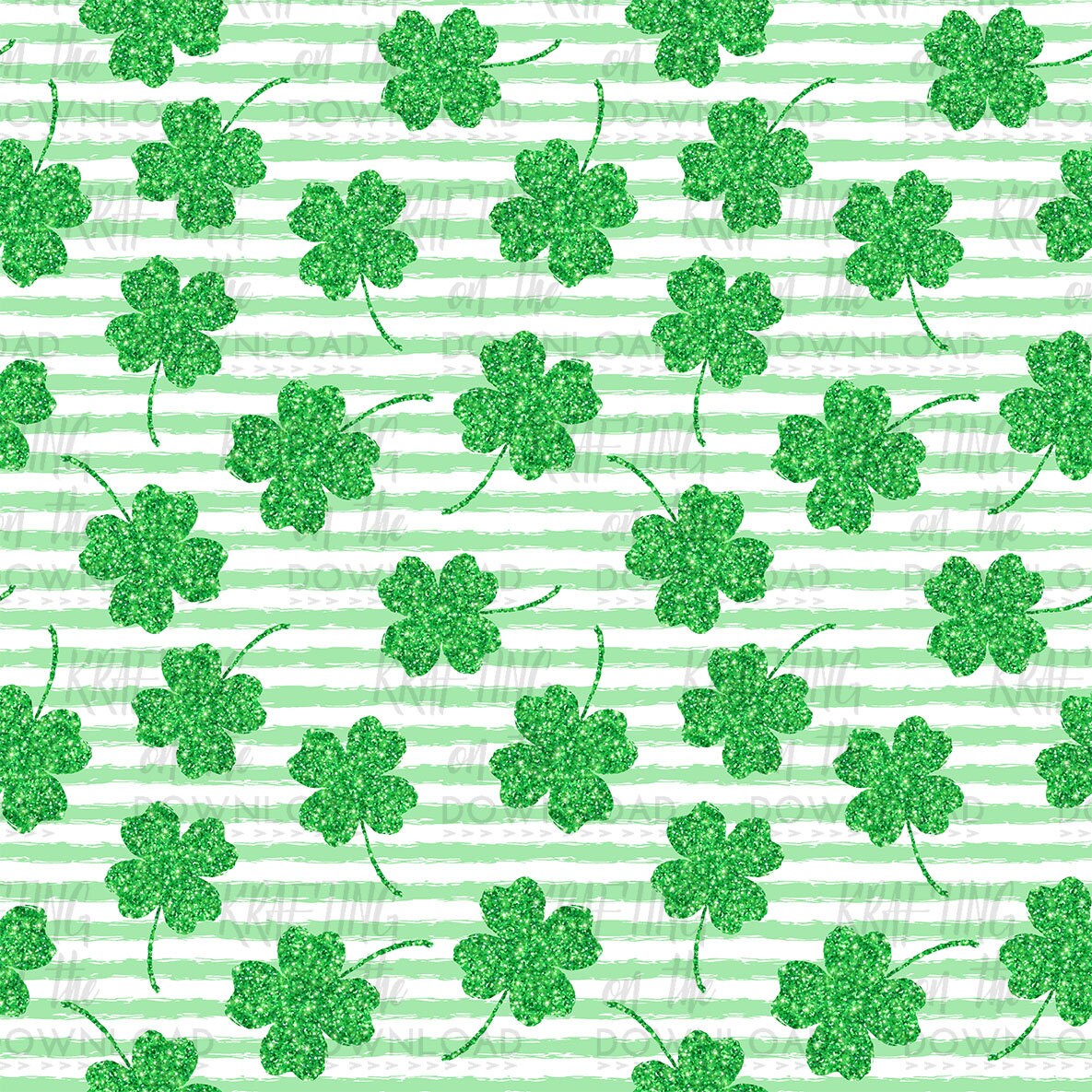 St Patricks Day Digital Paper Glitter Shamrock Paper Pack Sparkly ...