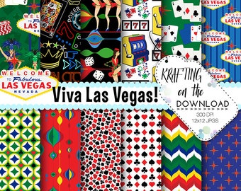 vegas digital paper casino digital paper las vegas paper pack casino paper pack casino night paper gambling scrapbook paper