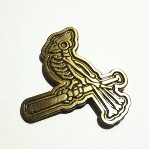 Brass Boner Bird Pin