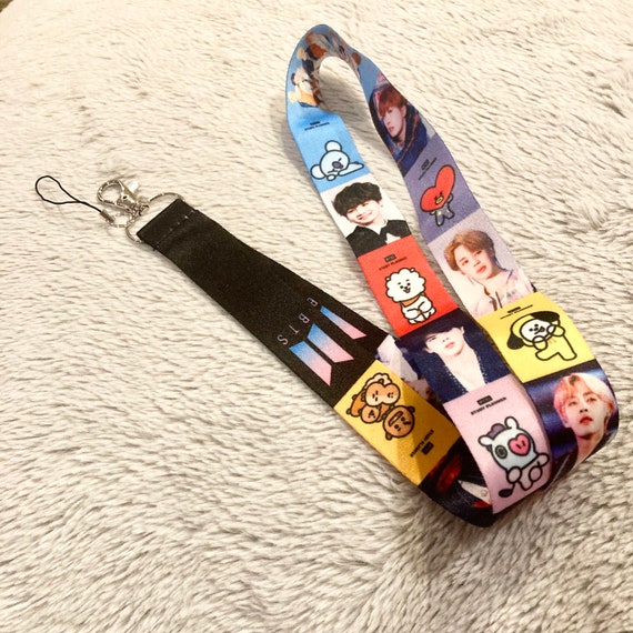 BTS lanyard OT7 BT21 K pop Army Bomb