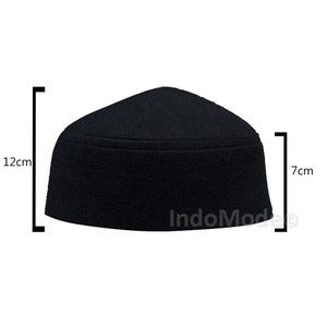Black Faux Felt Layered Rigid ISLAMIC Fez Moor Tarboosh Handmade Tariqah Taj MUSLIM CAP Topi Pointed Soft Original Kufi Hat with Lining image 7