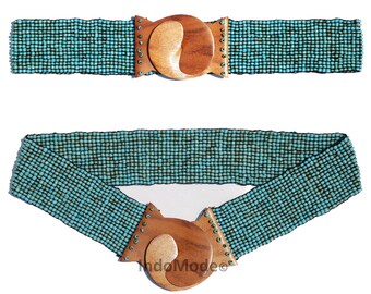 beaded elastic belt
