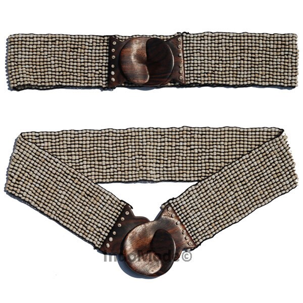 beaded elastic belt