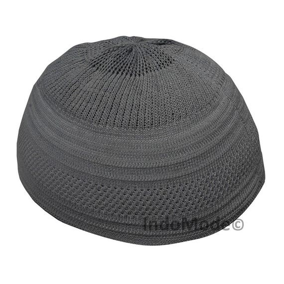 Casualbox Kufi Cranio Cappellino Cotone Preghiera Cappello Uncinetto Maglione Morbido Pelle Cura