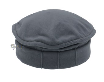 Afghan Muslim Kufi Topi Hats Slate Grey Traditional Stretchable Pakol Mujahidin Soft Kufi Handmade Soft Winter Hat