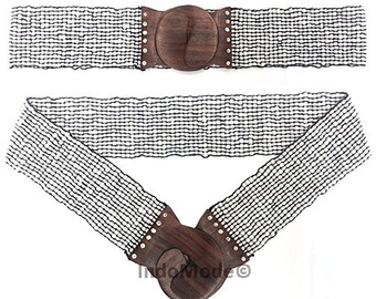 beaded elastic belt