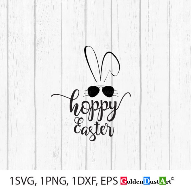 Clip Art Svg Cut File Dxf Svg Files Svg Printable Hoppy Easter Svg File Happy Easter Svg Files Eps Files Png Art Collectibles