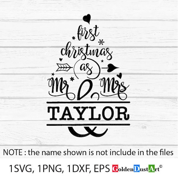 Download First Christmas as Mr and Mrs SVG Our First Christmas SVG ...
