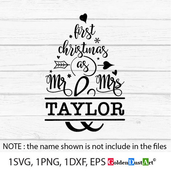 Download First Christmas as Mr and Mrs SVG Our First Christmas SVG ...