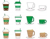 20 OFF SALE Cute Kawaii Coffee Clipart Clip Art Happy Cup Personal And Commercial Use 20 OFF SALE Cute Kawaii Coffee Clipart Clip Art Happy Cup Personal And Commercial Use