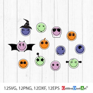 Gruseliges Smiley Gesicht SVG, Gruseliges Smiley Png, Kürbisse-Svg, Herbst-Svg, Halloween-Svg, Smiley-Gesicht, gruseliges Monster SVG, Png, Dxf, Art, Eps