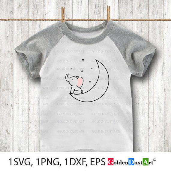 Elephant Art - Starry Night Sky - Graphic Tee Shirt Elephant Art - Starry Night Sky - Graphic Tee Shirt