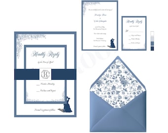 Bridgerton Wedding Invitation Set