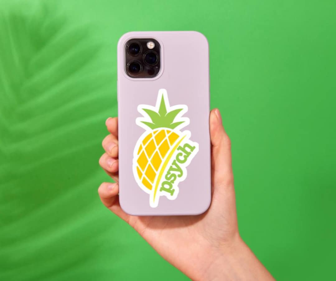 サイケパイナップルステッカー - Etsy 日本, image size:1080x905