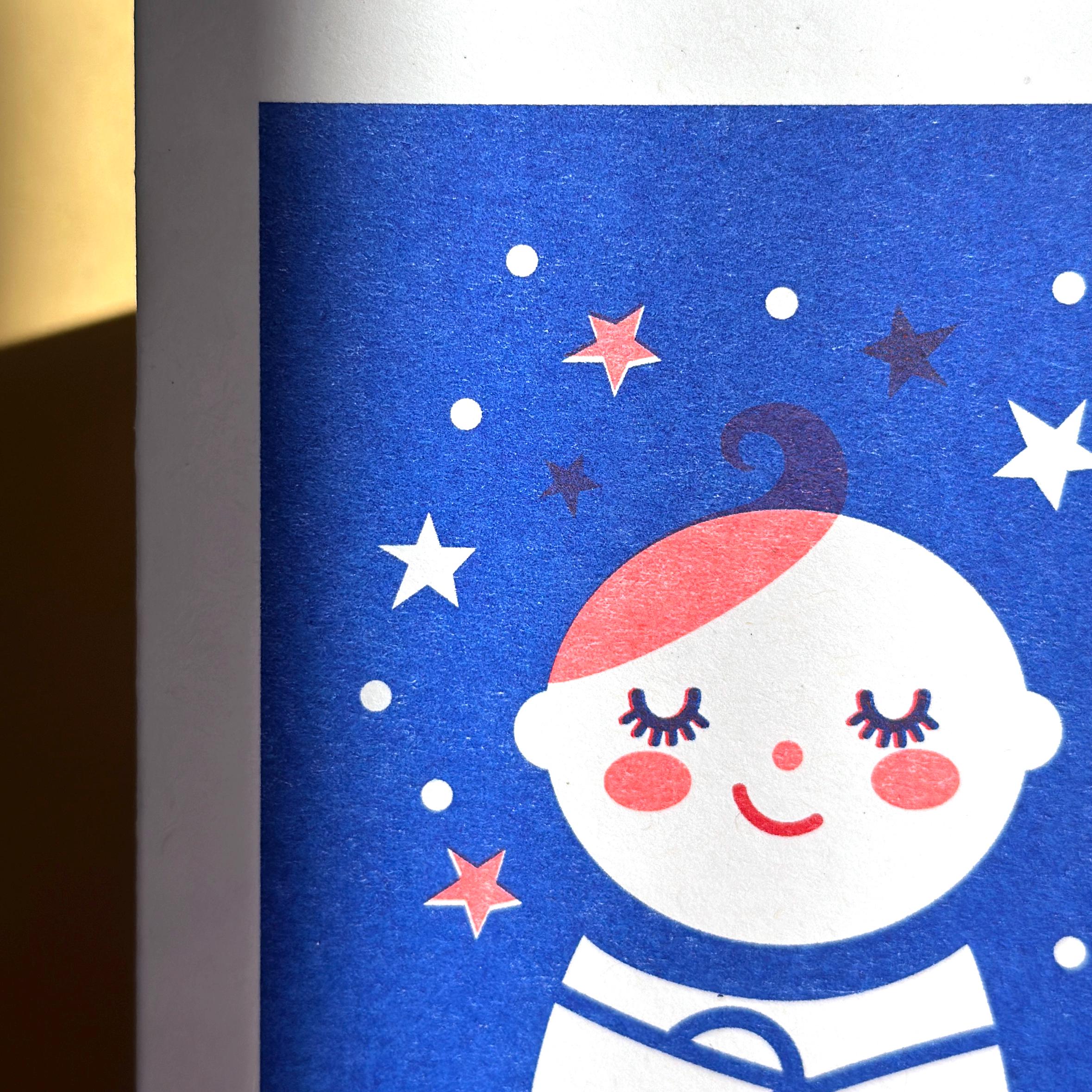 Hello Riso Book Hello Baby Riso Print Card: Vintage Style Risoprinted Art - Etsy