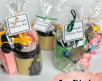Kit de Massinha Sensorial - Ideia de Presente Sensorial - Kit Completo de Massinha para Crianças - Atividades sem Telas