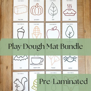 Laminated Play Doh Mats Printed and Laminated Play Dough Mat Homeschool Montessori Toddler Activities Independent Play Sensory Dough Sheets