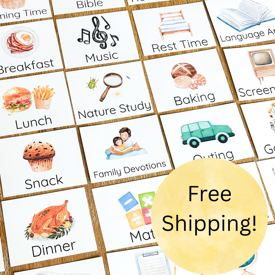 Visual Routine Flow Strip Editable Daily Rhythm Cards for Everyday Learning Loose Schedule Cards ...