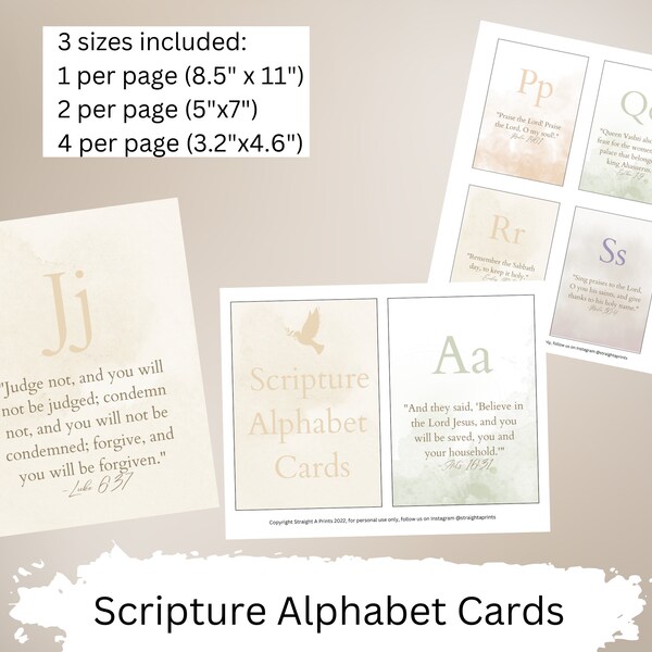 Scripture Alphabet Etsy