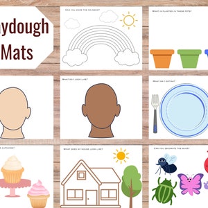 Playdoh Mats for Preschoolers. Playdough Mats for Toddlers