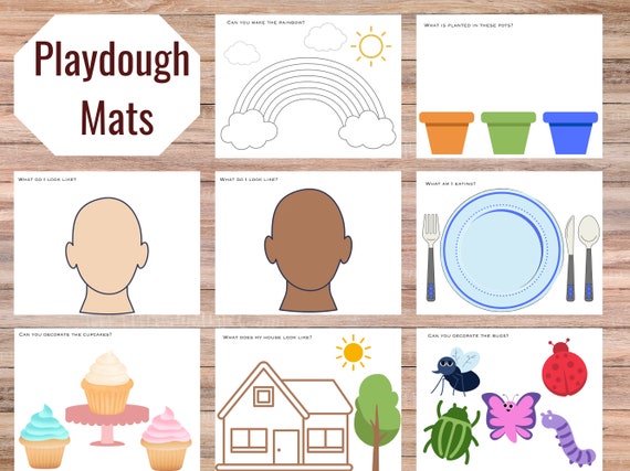 34 Clever Playdough Mats For Kids