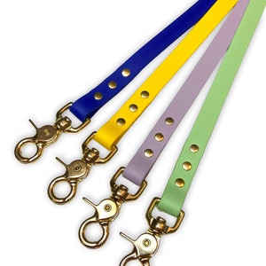 HARNESS to COLLAR Safety Strap / Double Clip Line 6 24 Made With 1/2 Beta  Biothane® 