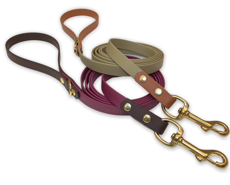 Two tone Custom biothane dog leash image 2