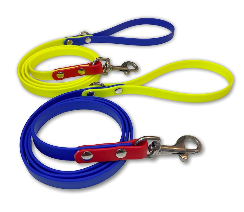 Two tone Custom biothane dog leash image 4