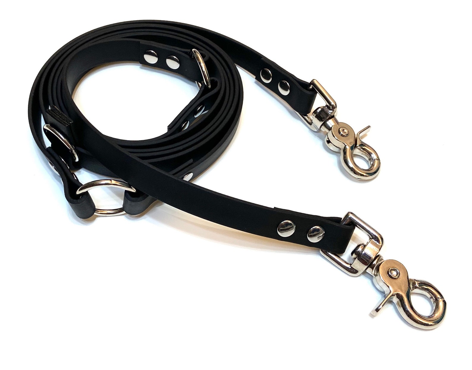 Multifunction Hands Free Biothane Leash Etsy