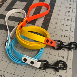 Two tone Custom biothane dog leash image 7