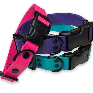 Adjustable (smooth) BIOTHANE dog collar (smaller sizes now available)