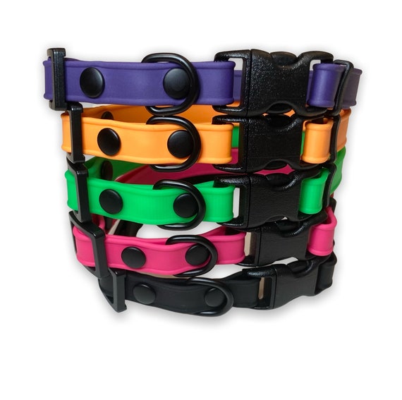 3 8 Smooth Biothane Adjustable Cat or Small Dog Collar Etsy
