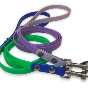 Two tone Custom biothane dog leash image 5