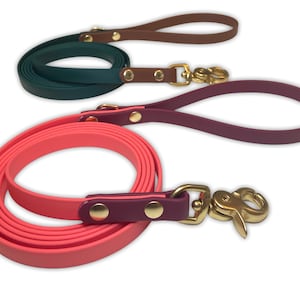 Two tone Custom biothane dog leash image 3