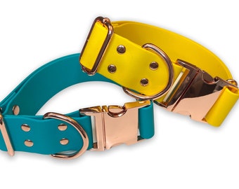 1.5” Custom standard biothane dog collar with quick release