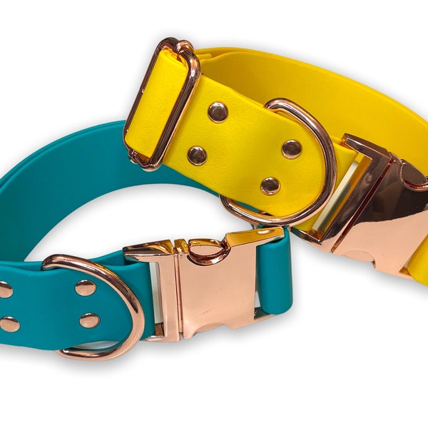 1.5” Custom standard biothane dog collar with quick release