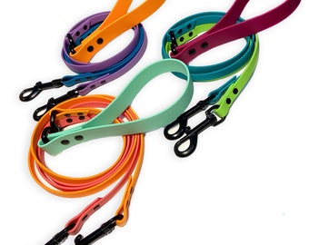 Double swivel biothane dog leash