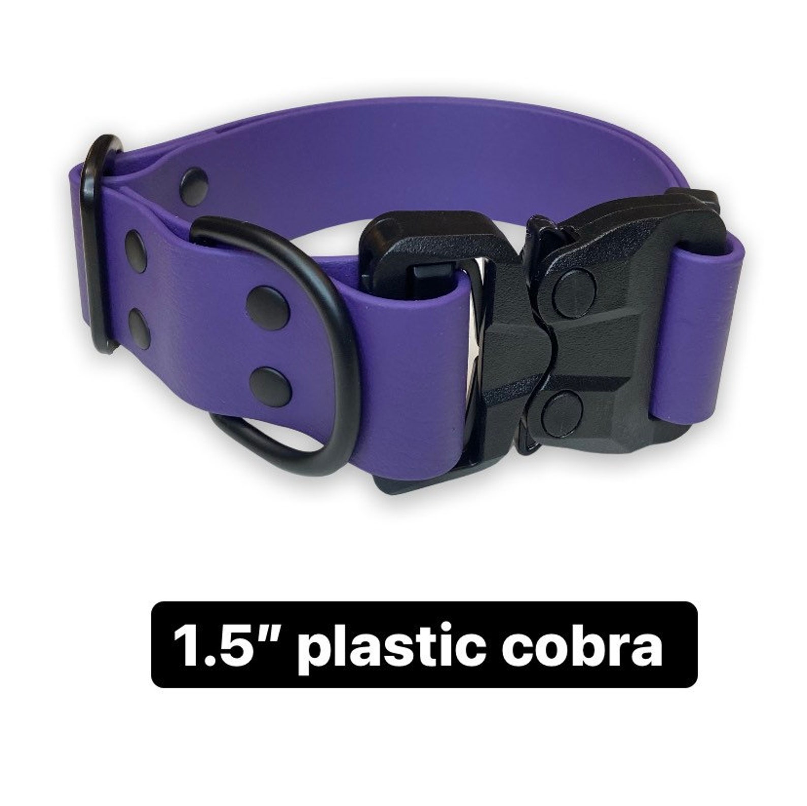 Custom Cobra Buckle Biothane Dog Collar Etsy