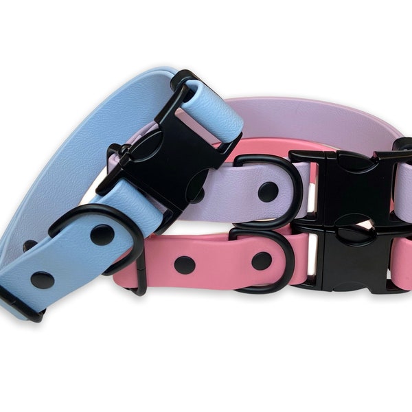 Custom standard biothane dog collar with quick release