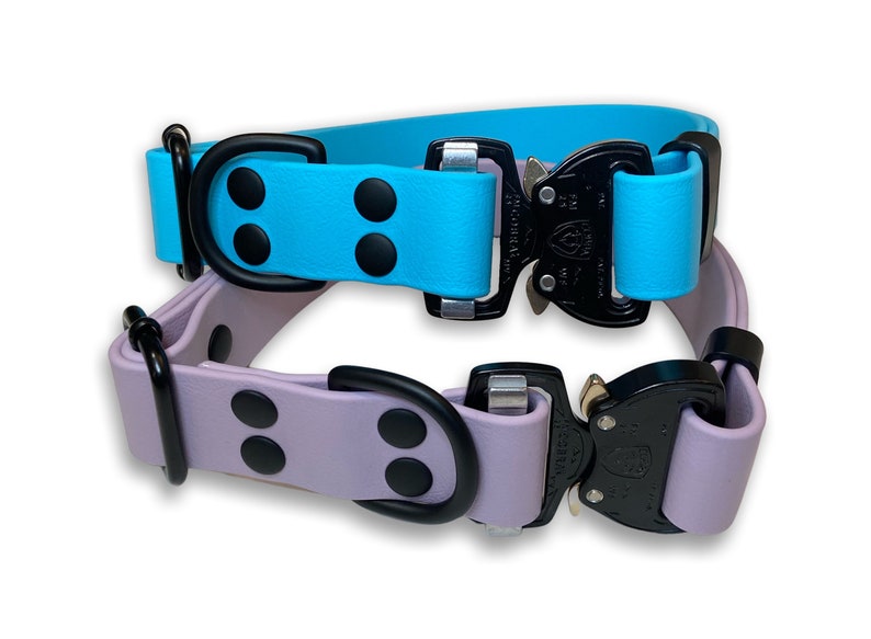 Custom cobra buckle biothane dog collar Etsy
