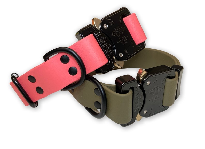 Custom Cobra Buckle Biothane Dog Collar Etsy