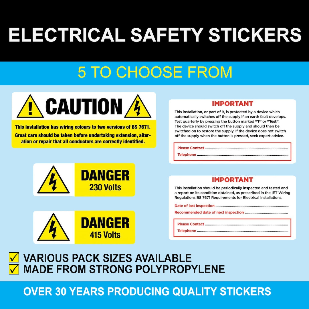 Machine Inspection Safety Sticker - Safety Stickers