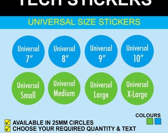 25mm – Universal Stickers Blue