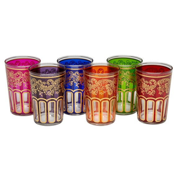 Frustración Matar Simplificar Vasos de té marroquíes multicolores y dorados Hermoso diseño - Etsy España Frustración Matar Simplificar Vasos de té marroquíes multicolores y dorados Hermoso diseño - Etsy España