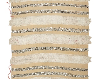 Moroccan Wedding Blanket Handira tamizart berbère Throw Tapis 150 cm x 110 cm