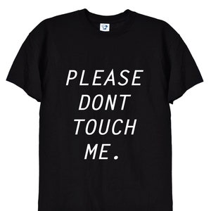Proszę mnie nie dotykać zabawna koszulka Corona społeczna izolacja dystansu dla kobiet i mężczyzn, 2 metry Boris Joke T Unisex Tee, zabawny gin, 276