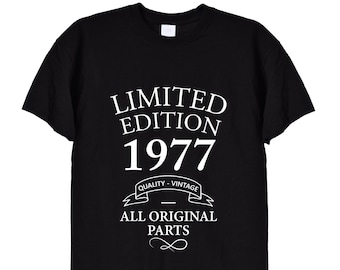 Limited Edition Seit 1977 Geburtstag T-Shirt Funshirt Geschenk 40 