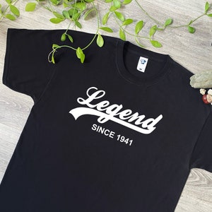 Legende seit 1941 T-Shirt - Weiches Baumwoll-T-Shirt oder Hoodie - Geburtstag, Vatertag, Weihnachtsgeschenk - T-Shirt Top Geschenk für Opa, Opa, 734